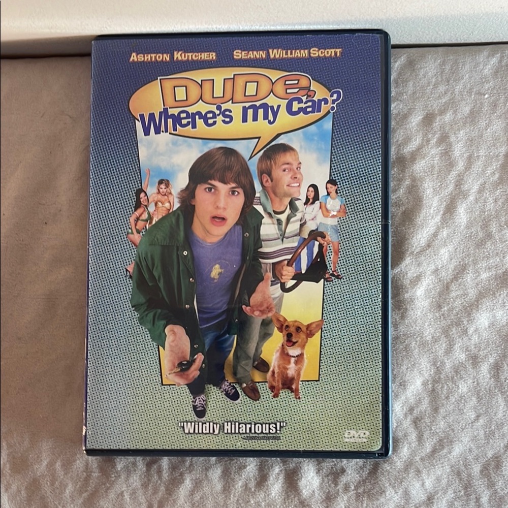 ⭐️ Dude , Where's My Car ? DVD 2001 Fox Ashton Kutcher Sean William Scott Comedy